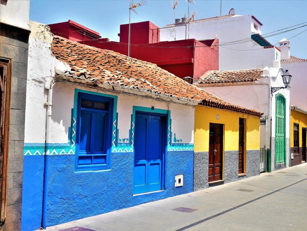 puerto de la cruze, facades of houses, tenerife, tenerife, tenerife, tenerife, tenerife, tenerife